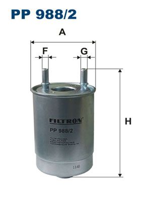 FILTRON Degvielas filtrs PP 988/2