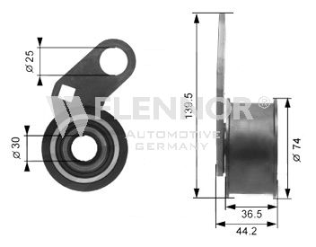 FLENNOR Натяжной ролик, ремень ГРМ FS06395