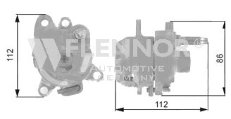 FLENNOR Натяжной ролик, поликлиновой ремень FS27911