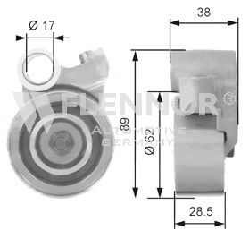 FLENNOR Натяжной ролик, ремень ГРМ FS60693