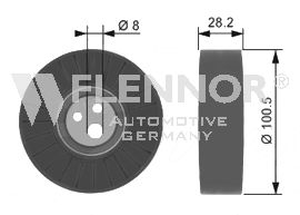 FLENNOR Натяжной ролик, поликлиновой ремень FU21993
