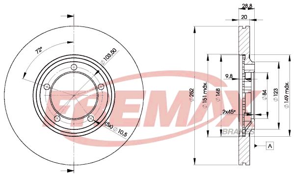 FREMAX Тормозной диск BD-0100