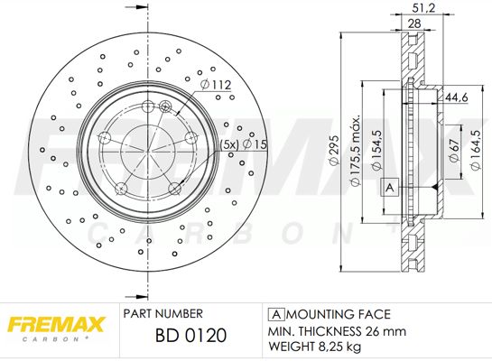 FREMAX Bremžu diski BD-0120
