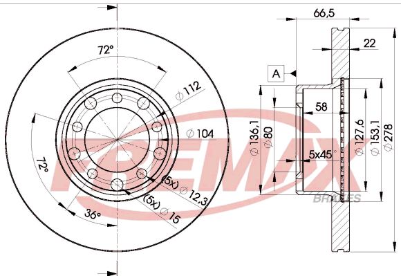 FREMAX Bremžu diski BD-0205