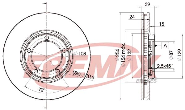 FREMAX Тормозной диск BD-0301