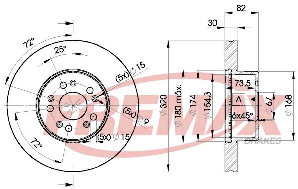 FREMAX Тормозной диск BD-0912