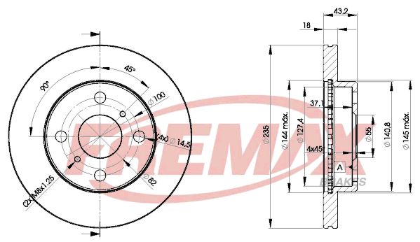 FREMAX Bremžu diski BD-2020