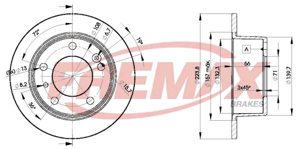 FREMAX Bremžu diski BD-2062