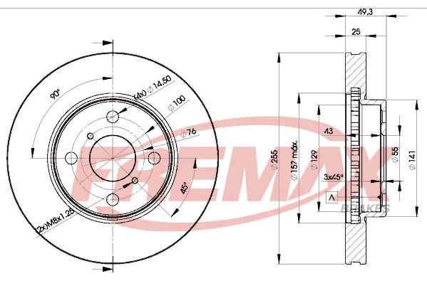 FREMAX Тормозной диск BD-2100