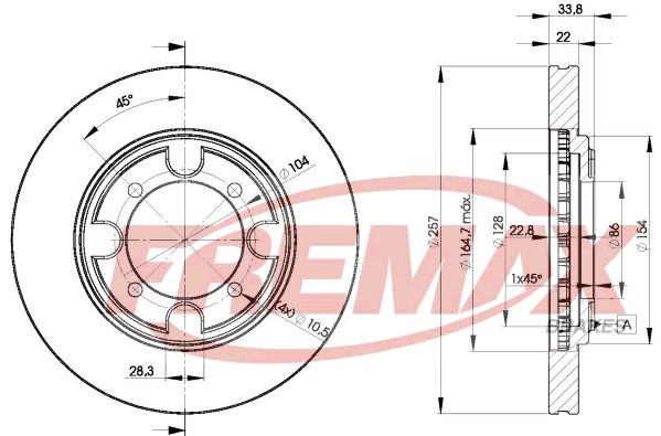 FREMAX Тормозной диск BD-2830