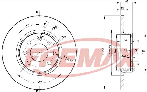 FREMAX Тормозной диск BD-2947