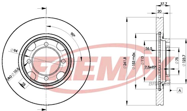 FREMAX Тормозной диск BD-3264