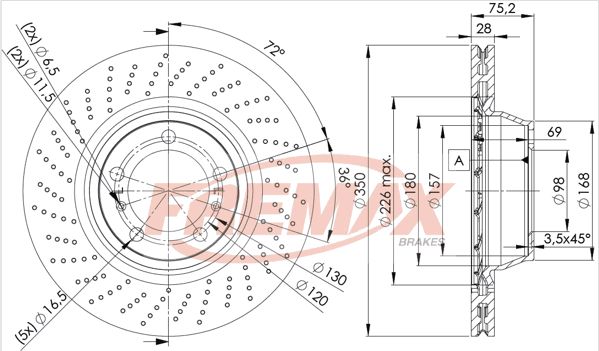 FREMAX Bremžu diski BD-3318