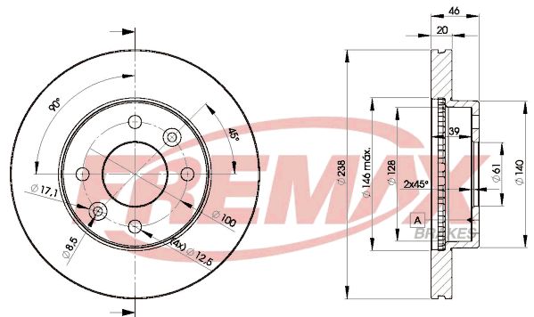 FREMAX Тормозной диск BD-4287