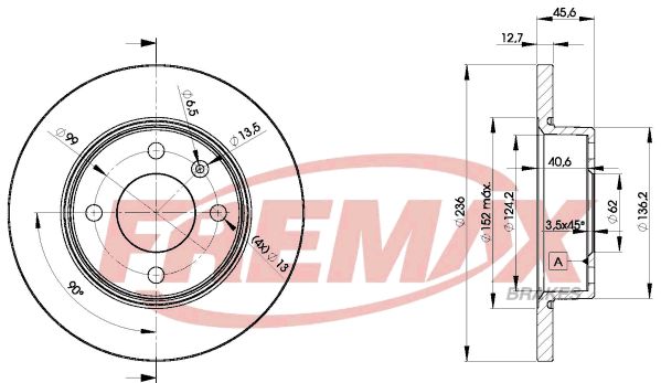 FREMAX Bremžu diski BD-4321