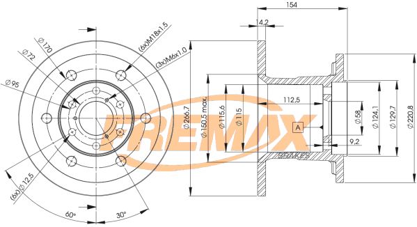 FREMAX Тормозной диск BD-4528