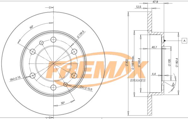 FREMAX Тормозной диск BD-5070