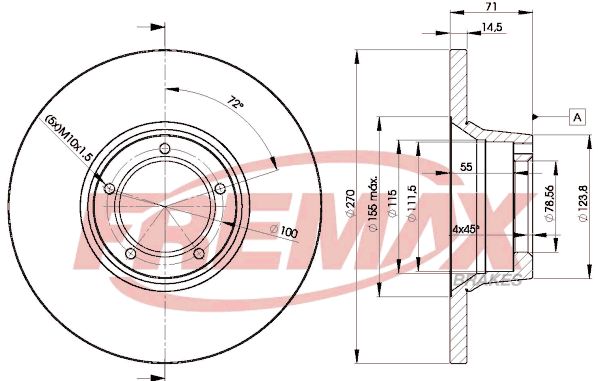 FREMAX Тормозной диск BD-6056