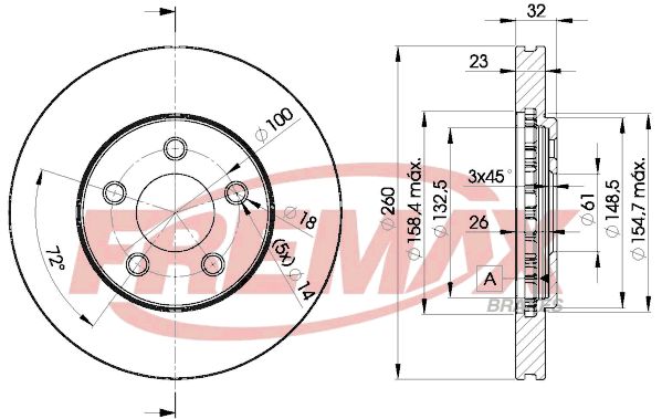 FREMAX Тормозной диск BD-6935