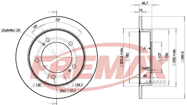 FREMAX Bremžu diski BD-6970