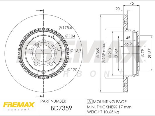 FREMAX Bremžu diski BD-7359