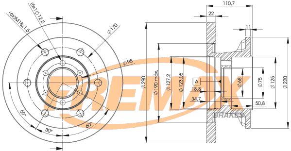 FREMAX Bremžu diski BD-8772