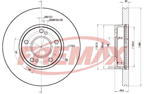 FREMAX Bremžu diski BD-8801