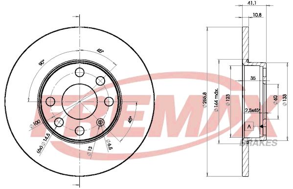 FREMAX Bremžu diski BD-9058