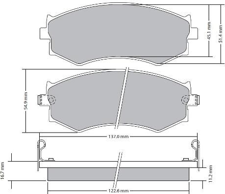 FREMAX Комплект тормозных колодок, дисковый тормоз FBP-0299