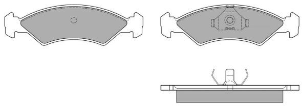 FREMAX Комплект тормозных колодок, дисковый тормоз FBP-0459