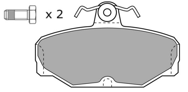 FREMAX Комплект тормозных колодок, дисковый тормоз FBP-0526-01