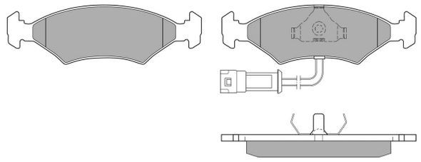 FREMAX Комплект тормозных колодок, дисковый тормоз FBP-0539