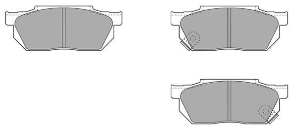 FREMAX Комплект тормозных колодок, дисковый тормоз FBP-0554
