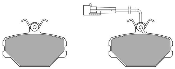 FREMAX Комплект тормозных колодок, дисковый тормоз FBP-0596