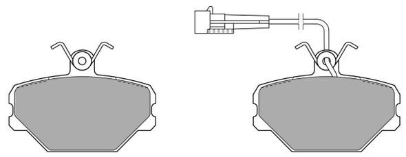 FREMAX Комплект тормозных колодок, дисковый тормоз FBP-0596-01