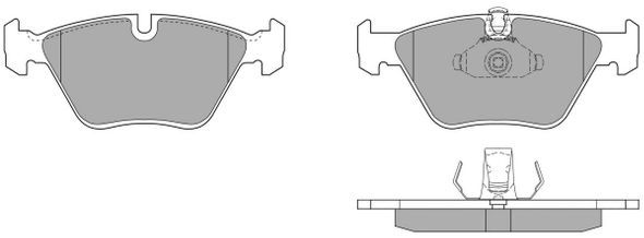 FREMAX Комплект тормозных колодок, дисковый тормоз FBP-0624-01