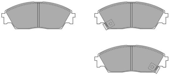 FREMAX Комплект тормозных колодок, дисковый тормоз FBP-0714-01
