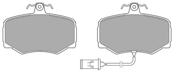 FREMAX Комплект тормозных колодок, дисковый тормоз FBP-0737
