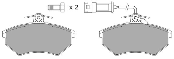 FREMAX Комплект тормозных колодок, дисковый тормоз FBP-0813