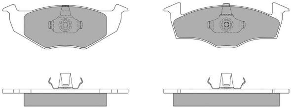 FREMAX Комплект тормозных колодок, дисковый тормоз FBP-0984