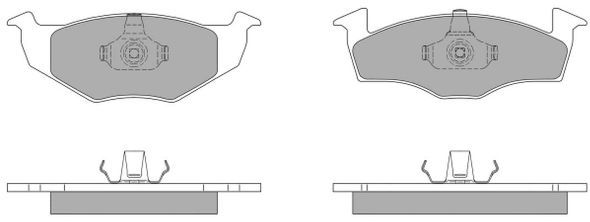 FREMAX Комплект тормозных колодок, дисковый тормоз FBP-0985