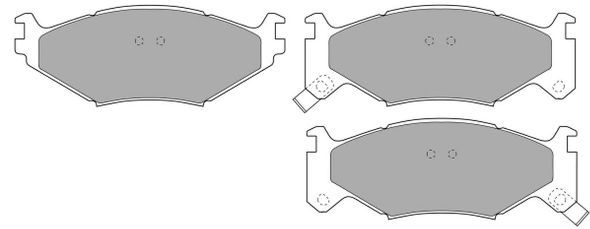 FREMAX Комплект тормозных колодок, дисковый тормоз FBP-0987