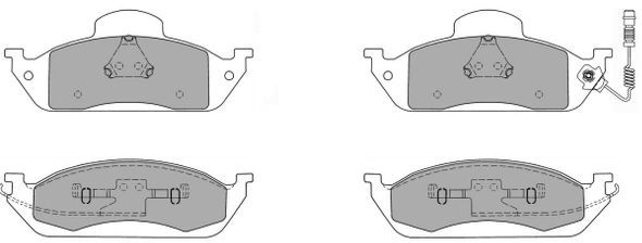 FREMAX Комплект тормозных колодок, дисковый тормоз FBP-1118