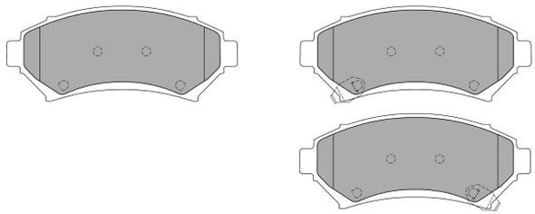 FREMAX Комплект тормозных колодок, дисковый тормоз FBP-1122