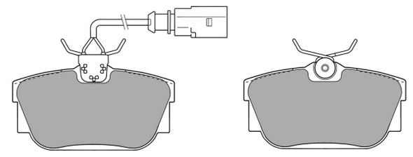 FREMAX Комплект тормозных колодок, дисковый тормоз FBP-1162-01