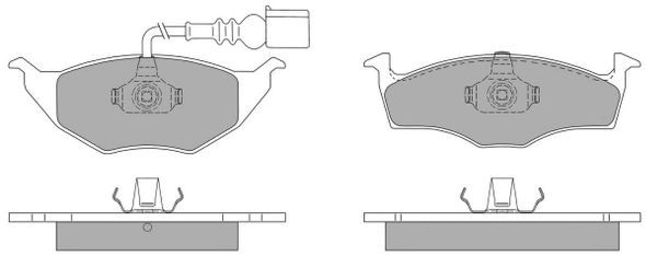 FREMAX Комплект тормозных колодок, дисковый тормоз FBP-1167-01