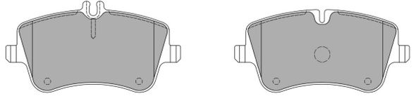 FREMAX Комплект тормозных колодок, дисковый тормоз FBP-1181