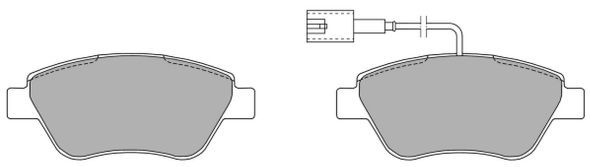 FREMAX Комплект тормозных колодок, дисковый тормоз FBP-1218