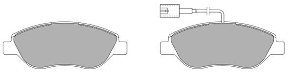 FREMAX Комплект тормозных колодок, дисковый тормоз FBP-1221