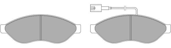 FREMAX Комплект тормозных колодок, дисковый тормоз FBP-1476